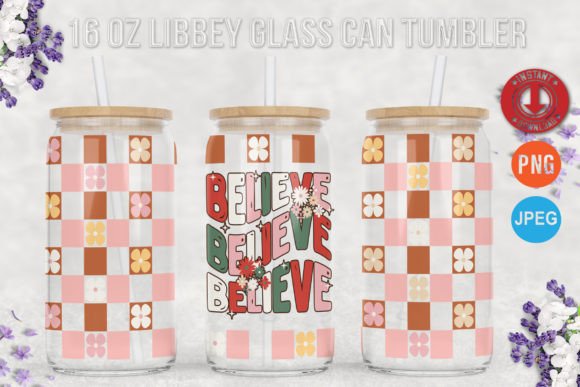 Believe Groovy Christmas 16oz Libbey Gla Review