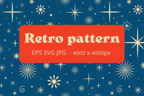 Blue Retro Christmas Pattern Review for Digital Sellers