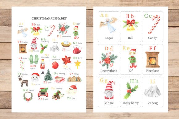 Christmas ABC, Counting Poster, Cards Review