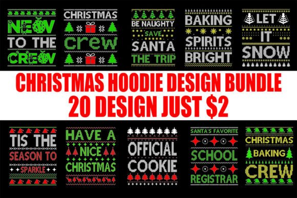 Christmas Hoodie Design Bundle Review for T-Shirt Designs
