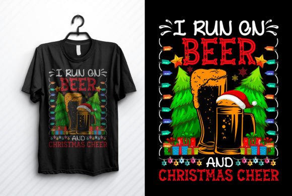 Christmas T-shirt Design I Run on Beer: A Designer's Review of T-Shirt Designs