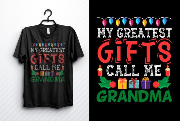 Grandma Christmas T-shirt Design for T-Shirt Designs and Branding