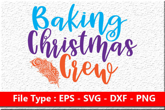 Potholder Svg Design, Baking Christmas Crew