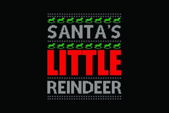 Santa s Little Reindeer T-Shirt Designs for Modern Publishing